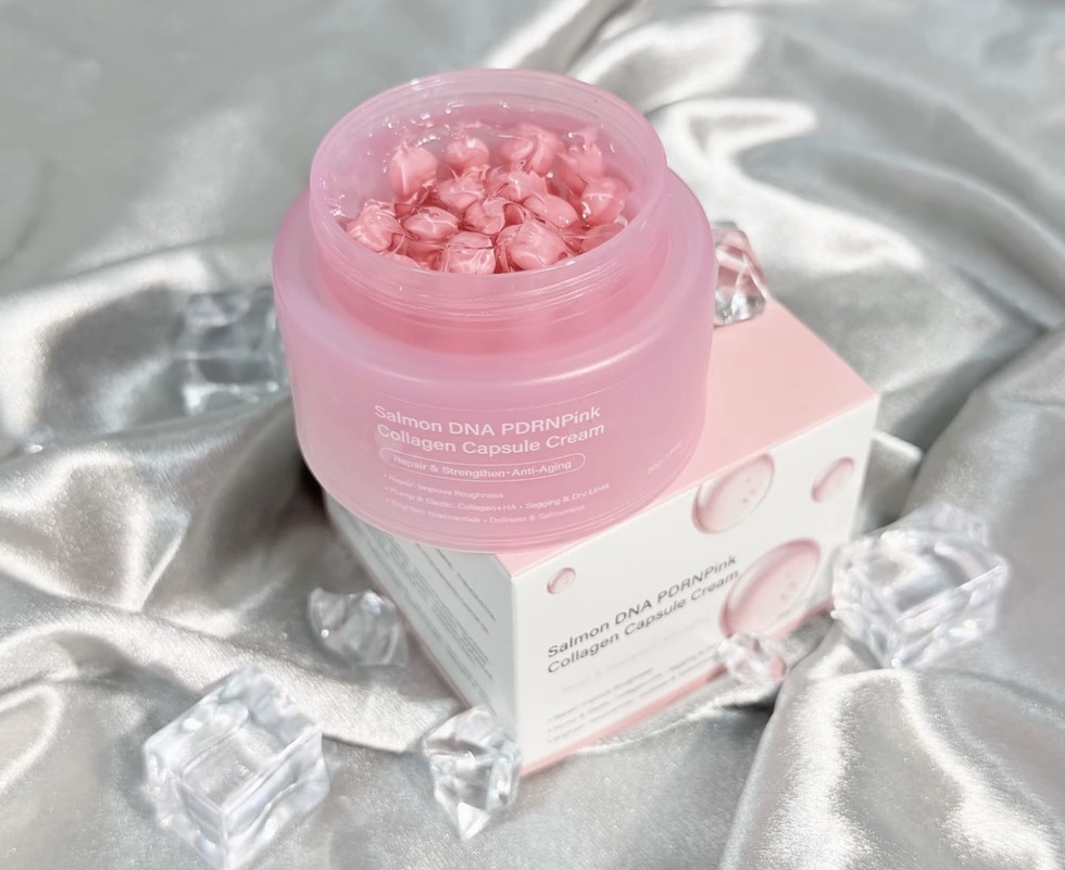 Jas Lab PDRN Pink Capsule Cream with visible capsules